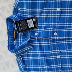NEW Mens Caterpillar Button-up Short-Sleeved Workshirt, Medium